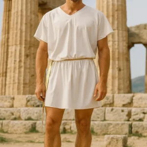 Men’s Greek God Tunic – Gold Halloween Costume
