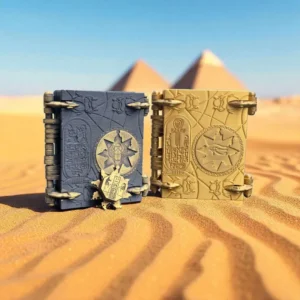 Book of the Dead Replica – Wood, Brass & Gold