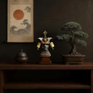 Oni Warrior Samurai Helmet Bust